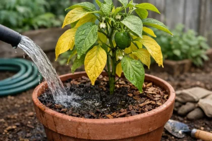 What to do when bell pepper leaves turn yellow in pots after heavy rain (What to do when bell pepper leaves turn yellow in po