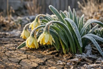 Why are my daffodils drooping after the first frost before they wilt (Why are my daffodils drooping after the first frost) Fe