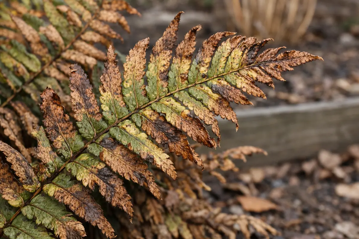 Why do my ferns turn brown during winter cold when exposed (Why do my ferns turn brown during winter cold) Featured image for