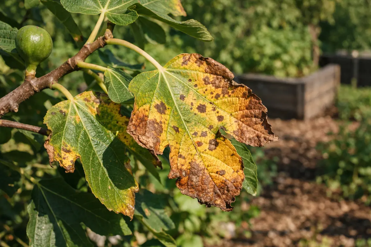 What to do when fig trees develop yellow leaves in summer on lower branc (What to do when fig trees develop yellow leaves in
