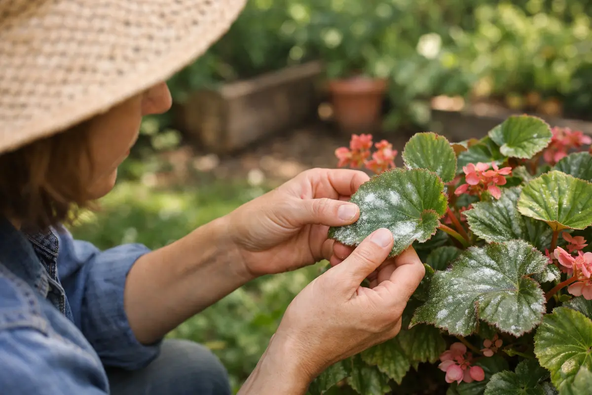 How to fix powdery mildew on begonia leaves during humidity when plants (How to fix powdery mildew on begonia leaves during h
