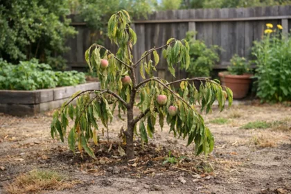 How to fix stunted growth in peach trees during summer on young trees (How to fix stunted growth in peach trees during summer