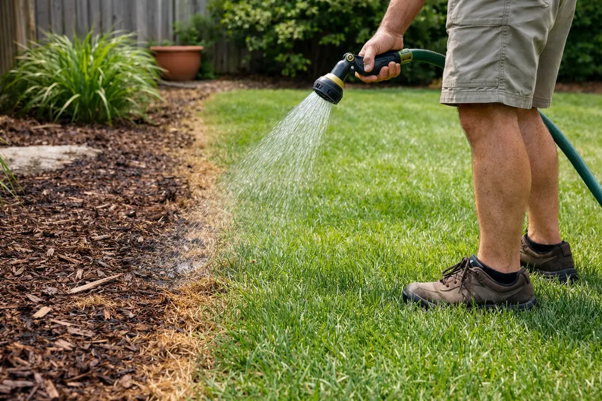 Step 4 – Prevent Fixing Brown Edges on Lawn During Dry Spells from Retur Fixing brown edges on lawn during dry spells Section