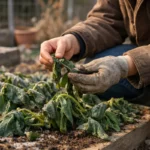 Fixing wilted spinach after unexpected freezing temperatures when sun re (Fixing wilted spinach after unexpected freezing tem