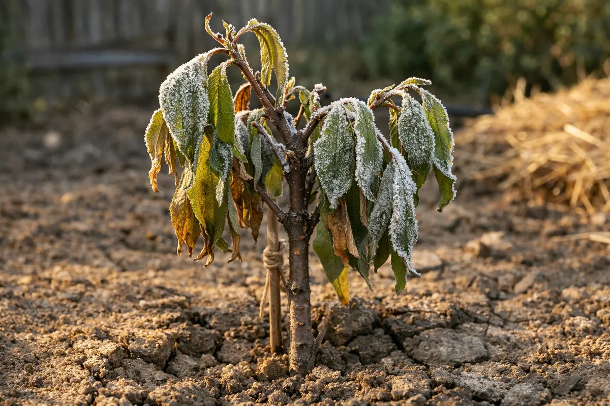 Fixing wilting young peach trees exposed to frost in open beds (Fixing wilting young peach trees exposed to frost) Featured i