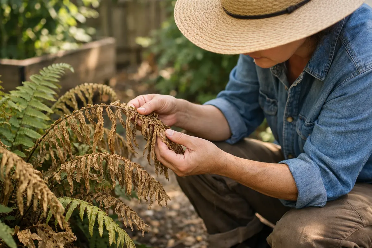 How to fix drooping ferns during a drought when soil dries out (How to fix drooping ferns during a drought) Featured image fo
