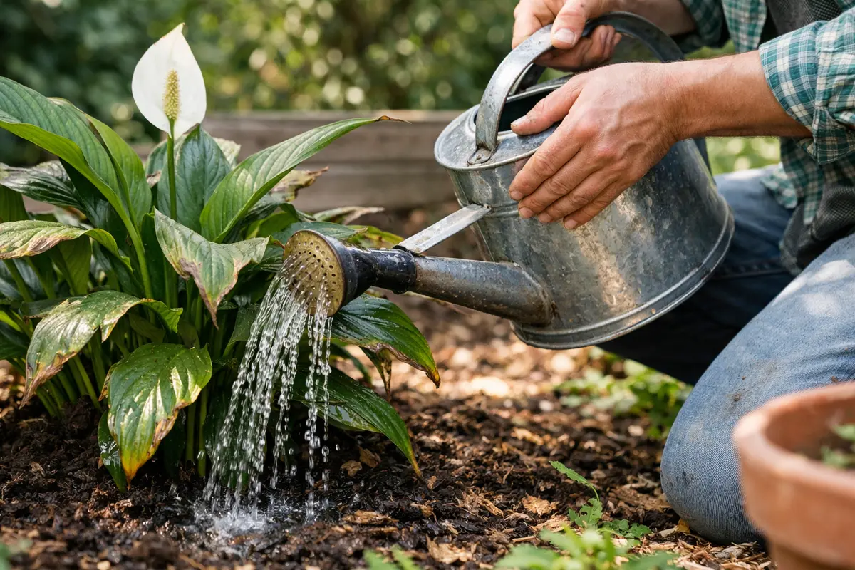 how to fix browning edges water peace lilies more during dry seasons