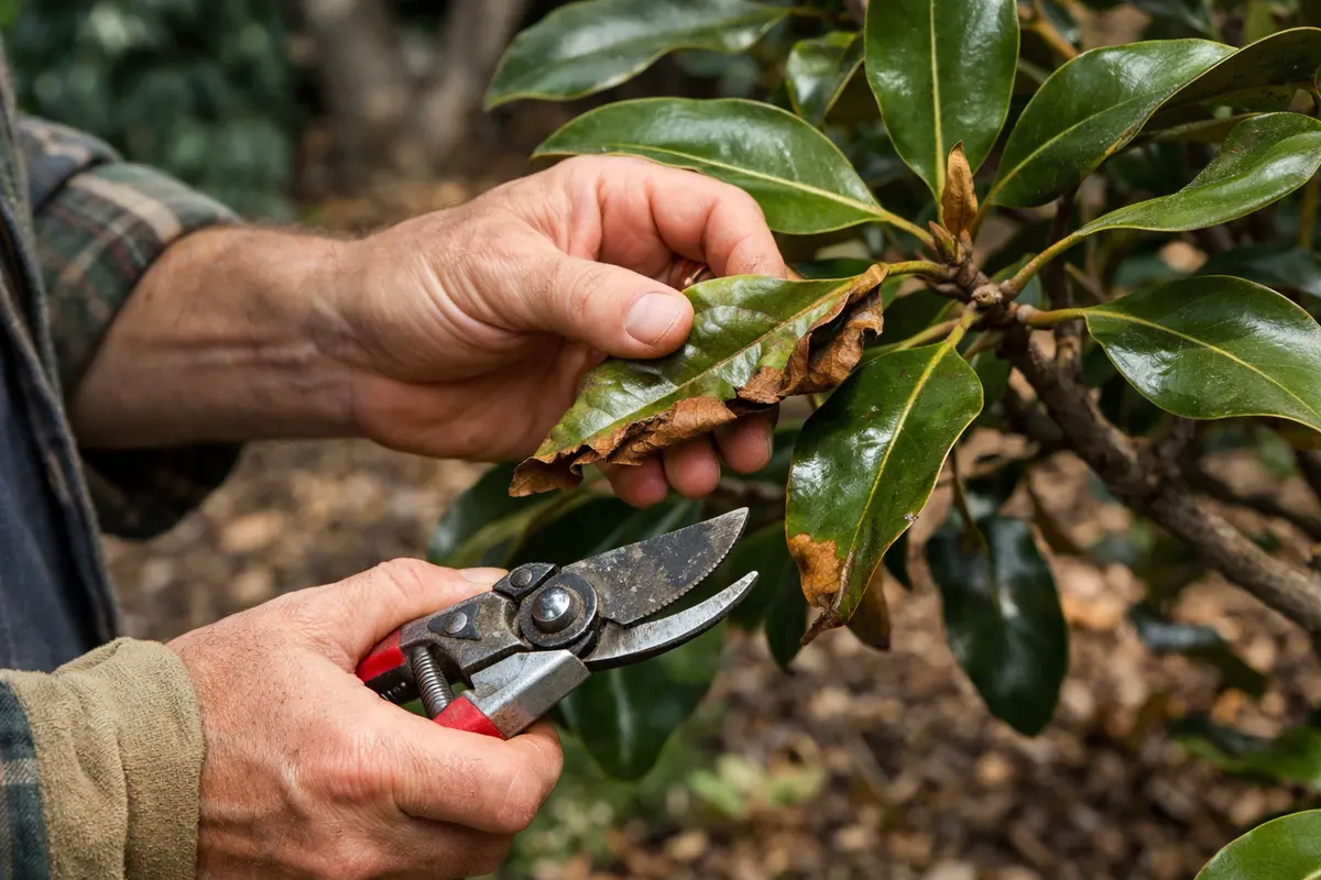 how to fix curling leaves on inspect magnolia leaves for curling symptoms