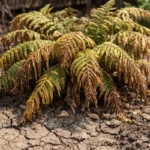 how to fix drooping outdoor showing stress from sun and dry soil