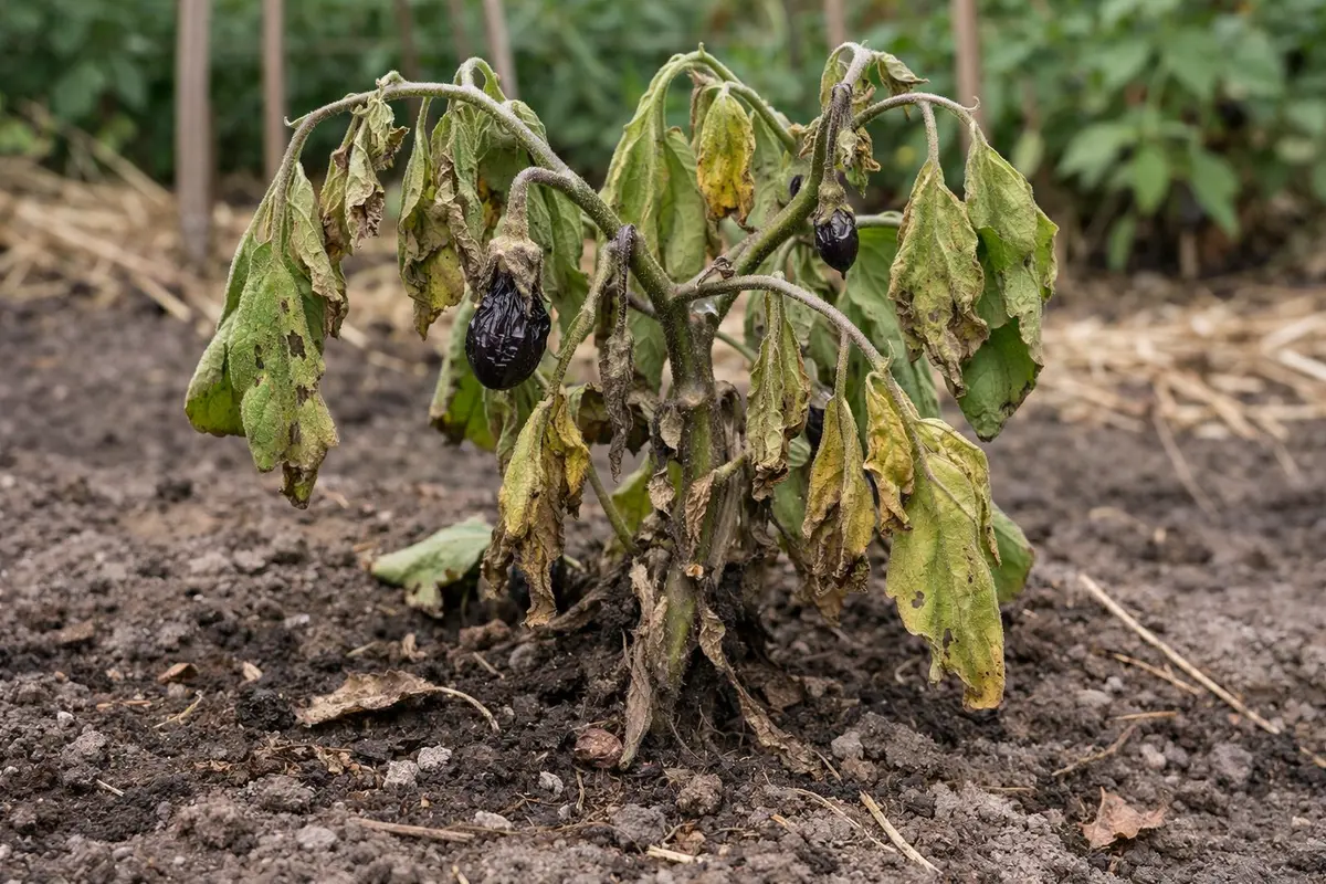 how to fix stunted growth in wilting visibly in real garden soil