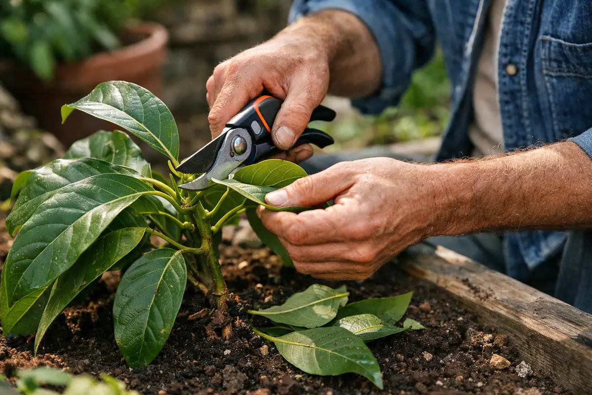 how to fix stunted growth in indoor trim overgrown avocado leaves promptly