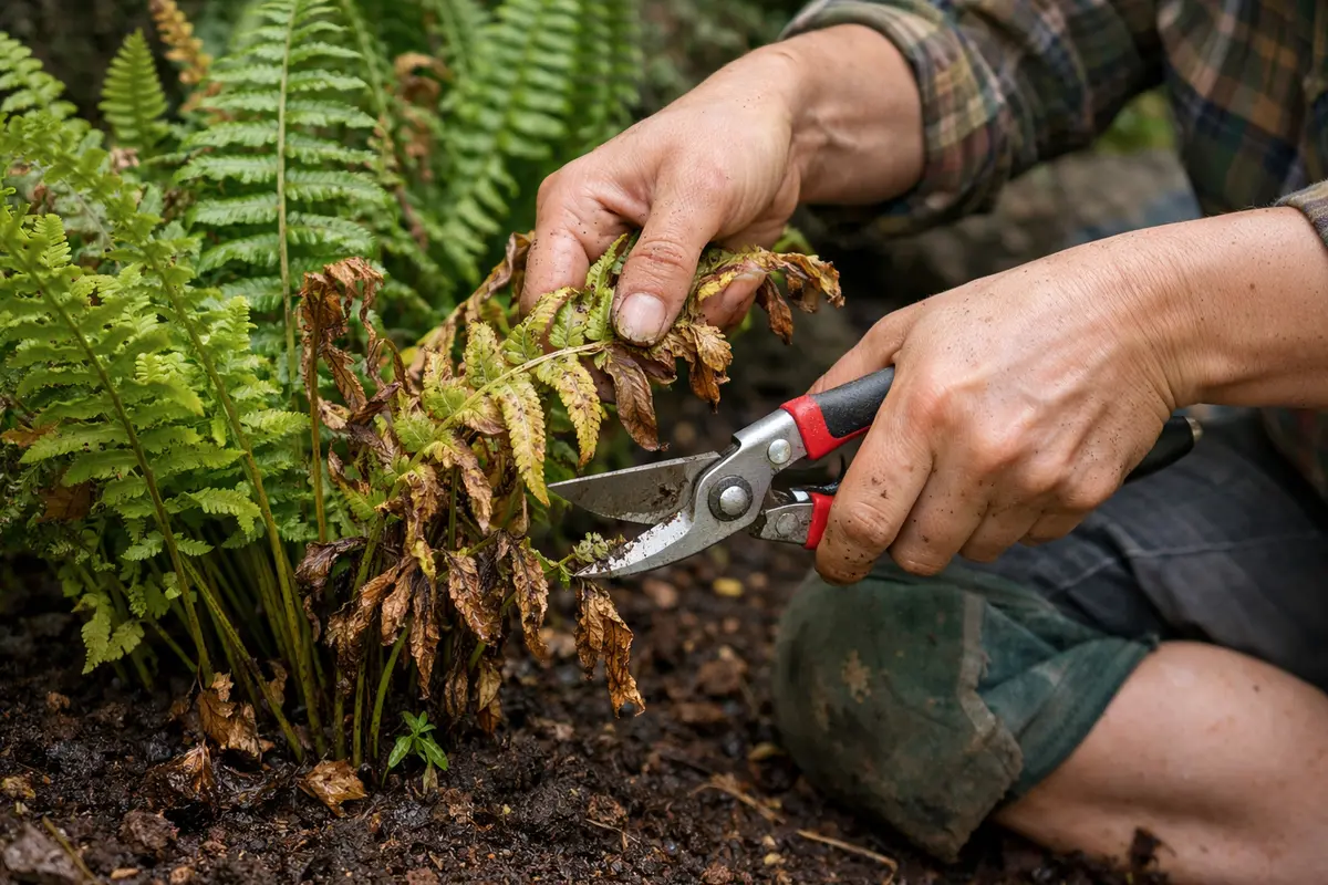 how to fix wilting ferns after overwatering trim overwatered fern leaves now