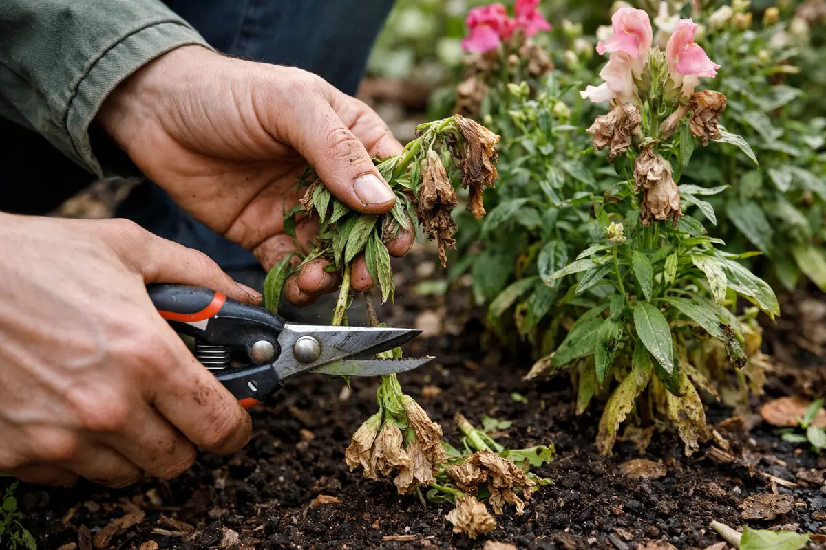 how to fix wilting snapdragons after frost trim wilting snapdragons right away