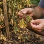 how to fix wilting vines during with damaged foliage in outdoor soil