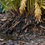 how to fix yellowing leaves on with unhealthy roots showing in soil