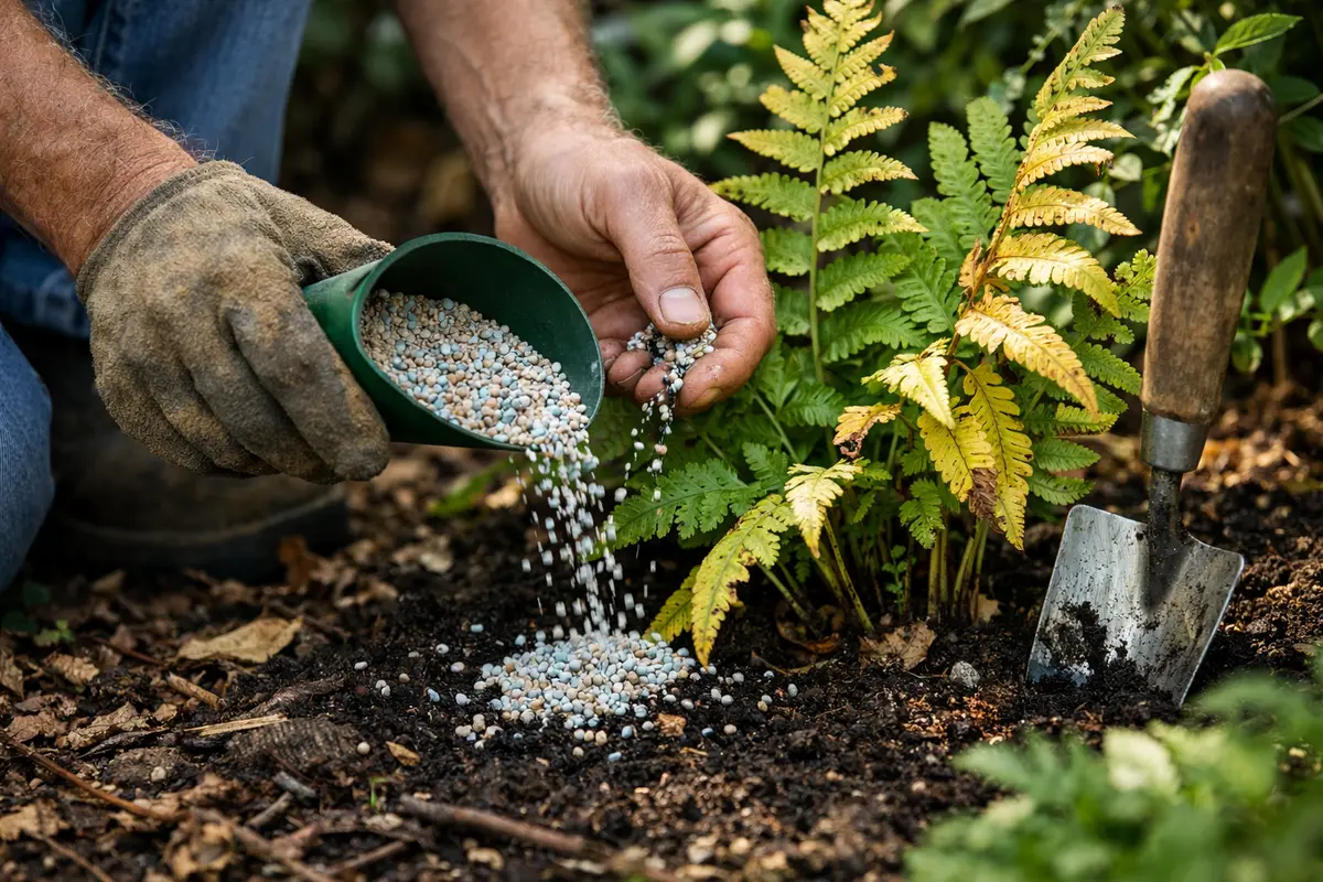 how to fix yellowing leaves on ferns revitalize ferns with appropriate fertilizer