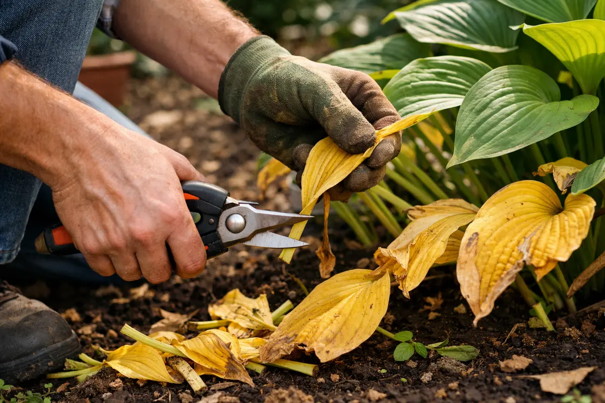 how to fix yellowing leaves on hostas trim yellow hostas leaves quickly