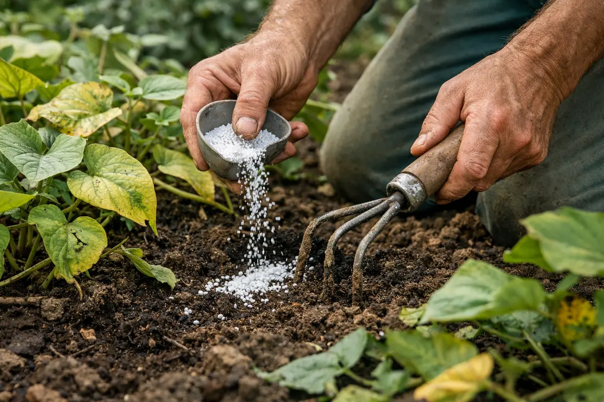 how to fix yellowing leaves feed sweet potatoes with nitrogen for recovery