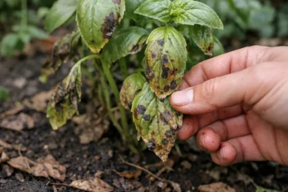 how to prevent fungal growth on with damaged foliage in outdoor soil