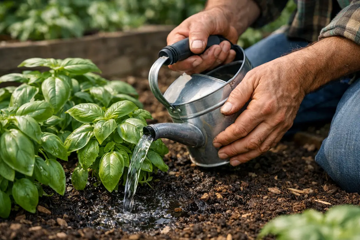 how to prevent fungal growth on water basil only at root level