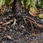 how to prevent root rot in with unhealthy roots showing in soil