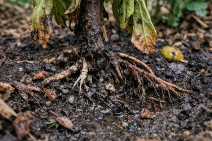 how to prevent root rot in with unhealthy roots showing in soil