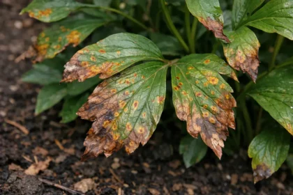 how to prevent rust on with visible browning or spots on leaves