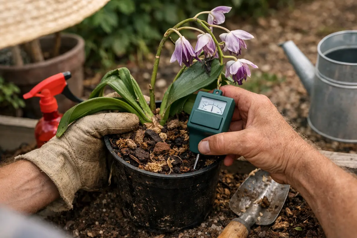 how to prevent wilting in orchids check moisture levels for wilting orchids