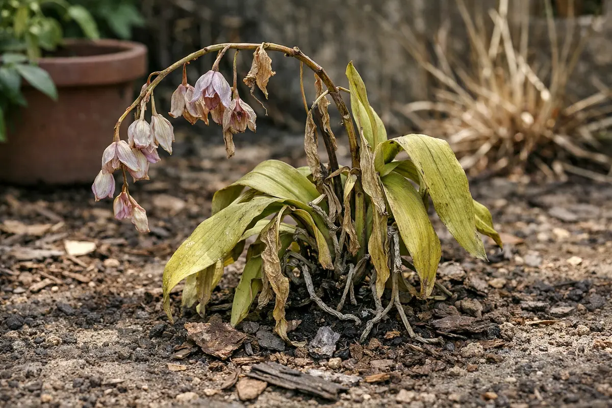 how to prevent wilting in orchids wilting visibly in real garden soil