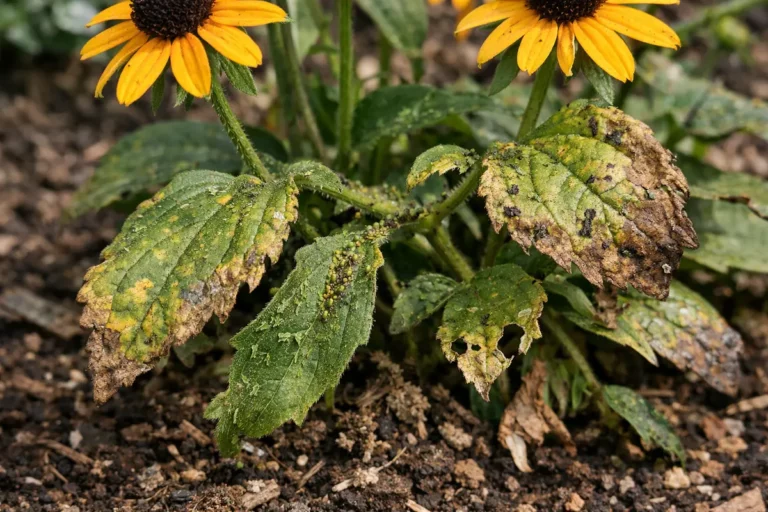 how to stop aphids on with visible browning or spots on leaves