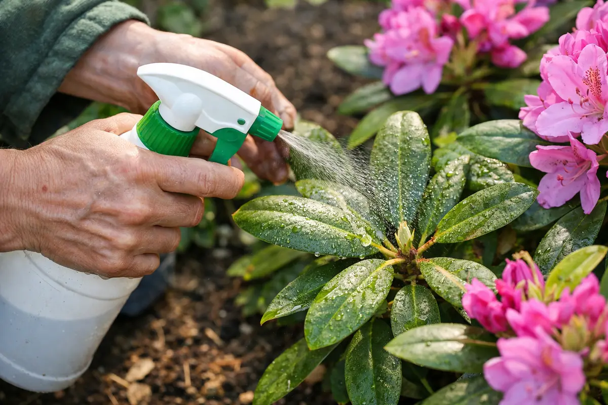 how to stop aphids on rhododendron spray insecticidal soap on rhododendron leaves