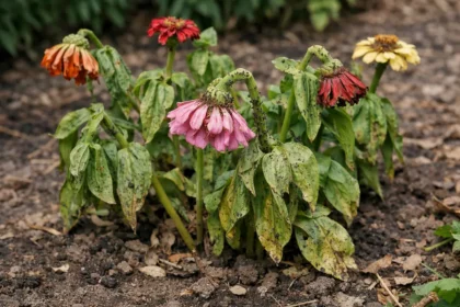 how to stop aphids on zinnias wilting visibly in real garden soil