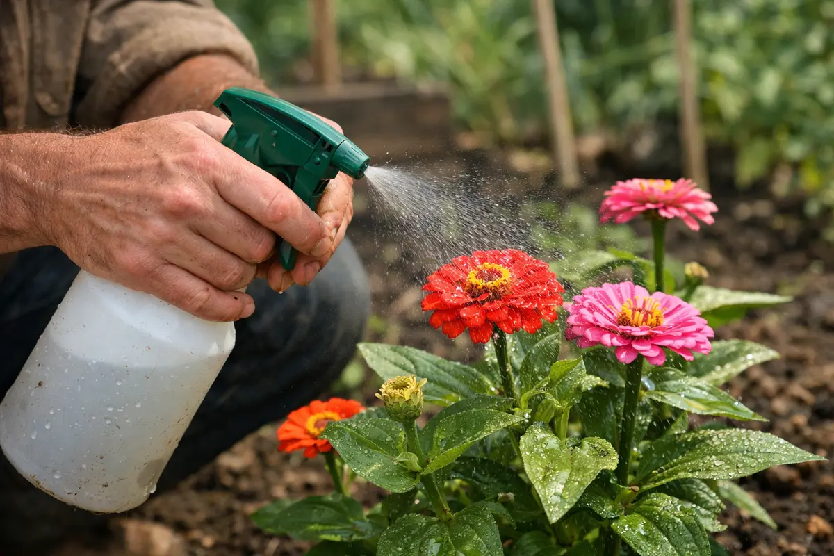 how to stop aphids on zinnias spray zinnias with insecticidal soap immediately