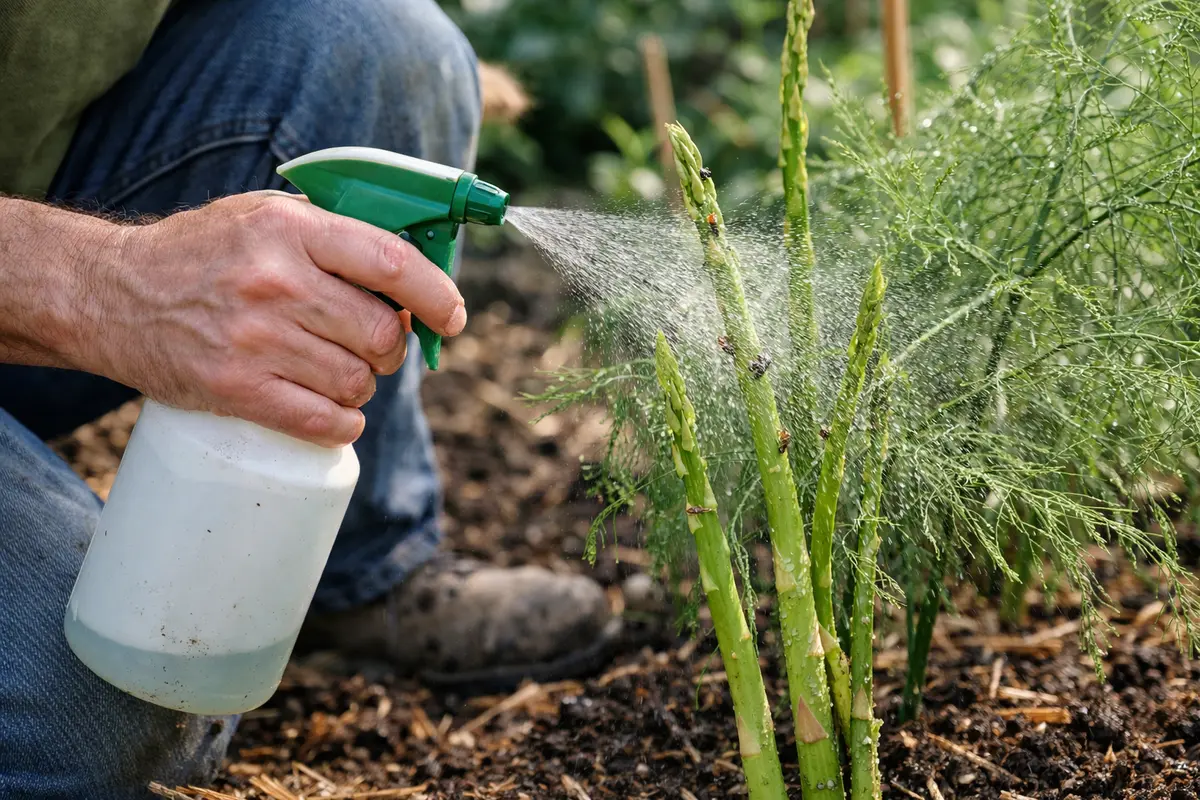 how to stop pests on asparagus spray asparagus with insecticidal soap now