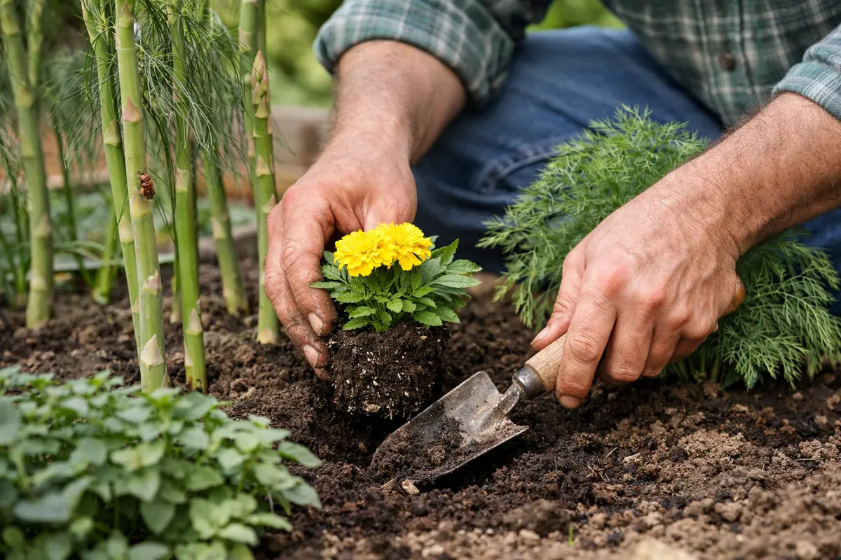 how to stop pests on asparagus use companion plants to deter pests