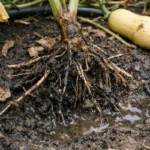 how to stop root rot in with unhealthy roots showing in soil