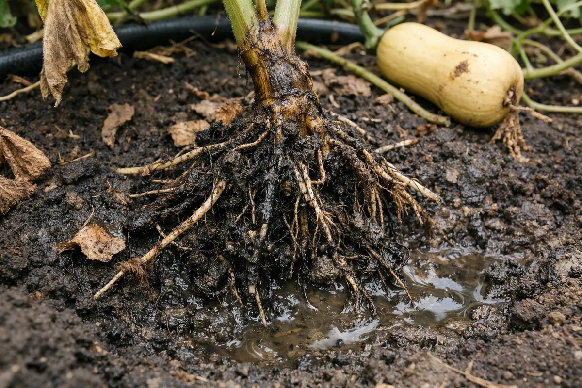 how to stop root rot in with unhealthy roots showing in soil