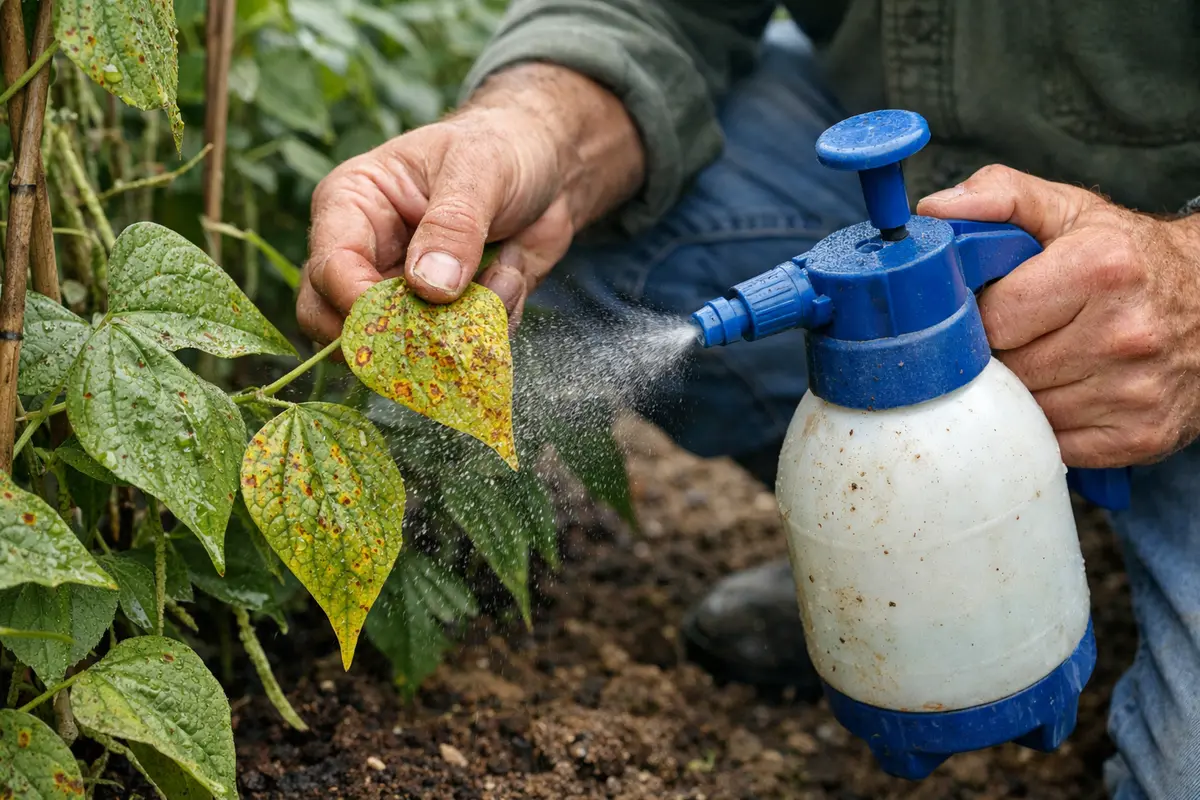 how to stop rust on beans treat rusty beans with copper fungicide