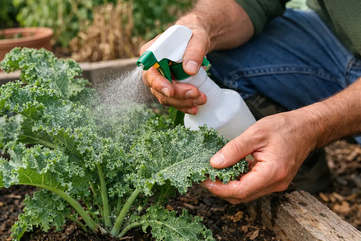 how to stop spider mites on spray kale with insecticidal soap immediately