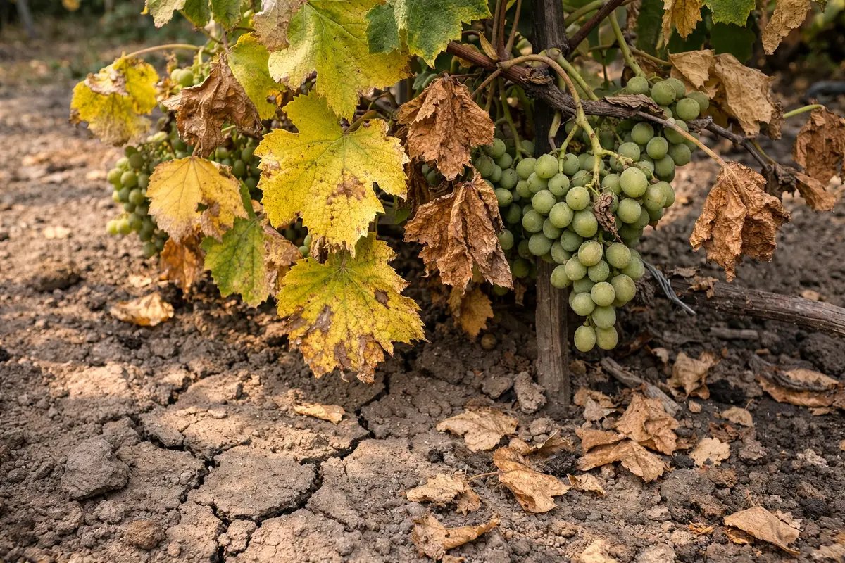how to stop yellowing leaves showing stress from sun and dry soil