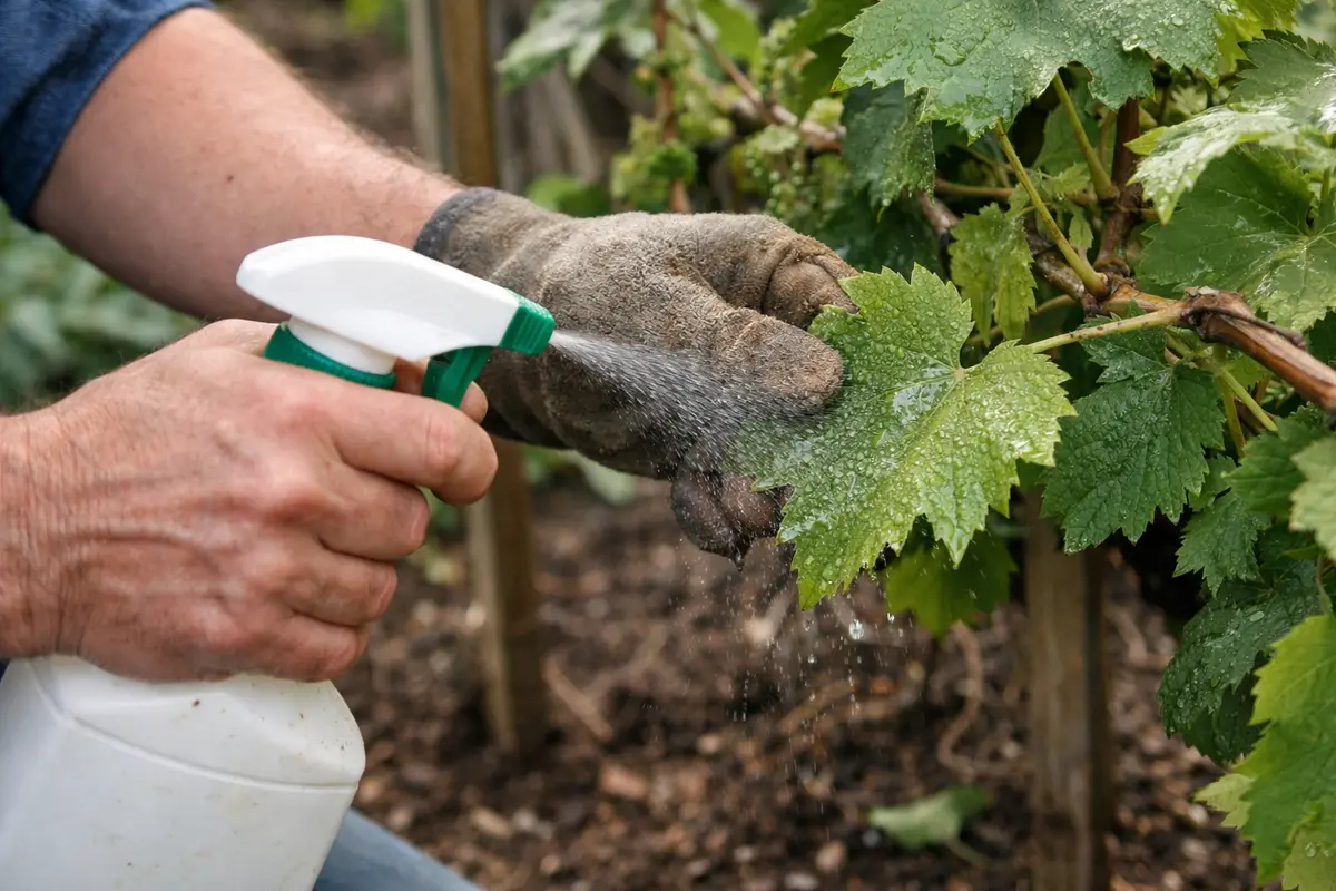 how to treat aphids on grapevines spray insecticidal soap on grape leaves