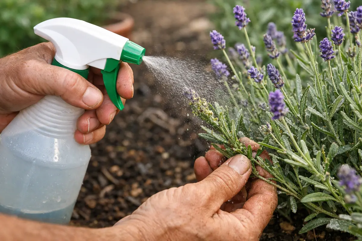 how to treat aphids on lavender spray infected lavender with neem oil