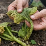 how to treat aphids on squash with damaged foliage in outdoor soil