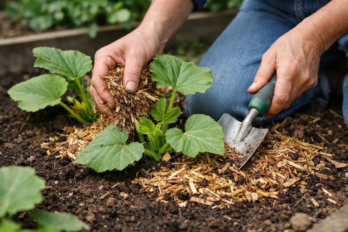 how to treat aphids on mulch around squash to deter future aphids