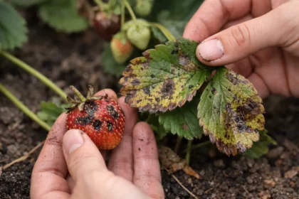 how to treat black spots on with damaged foliage in outdoor soil