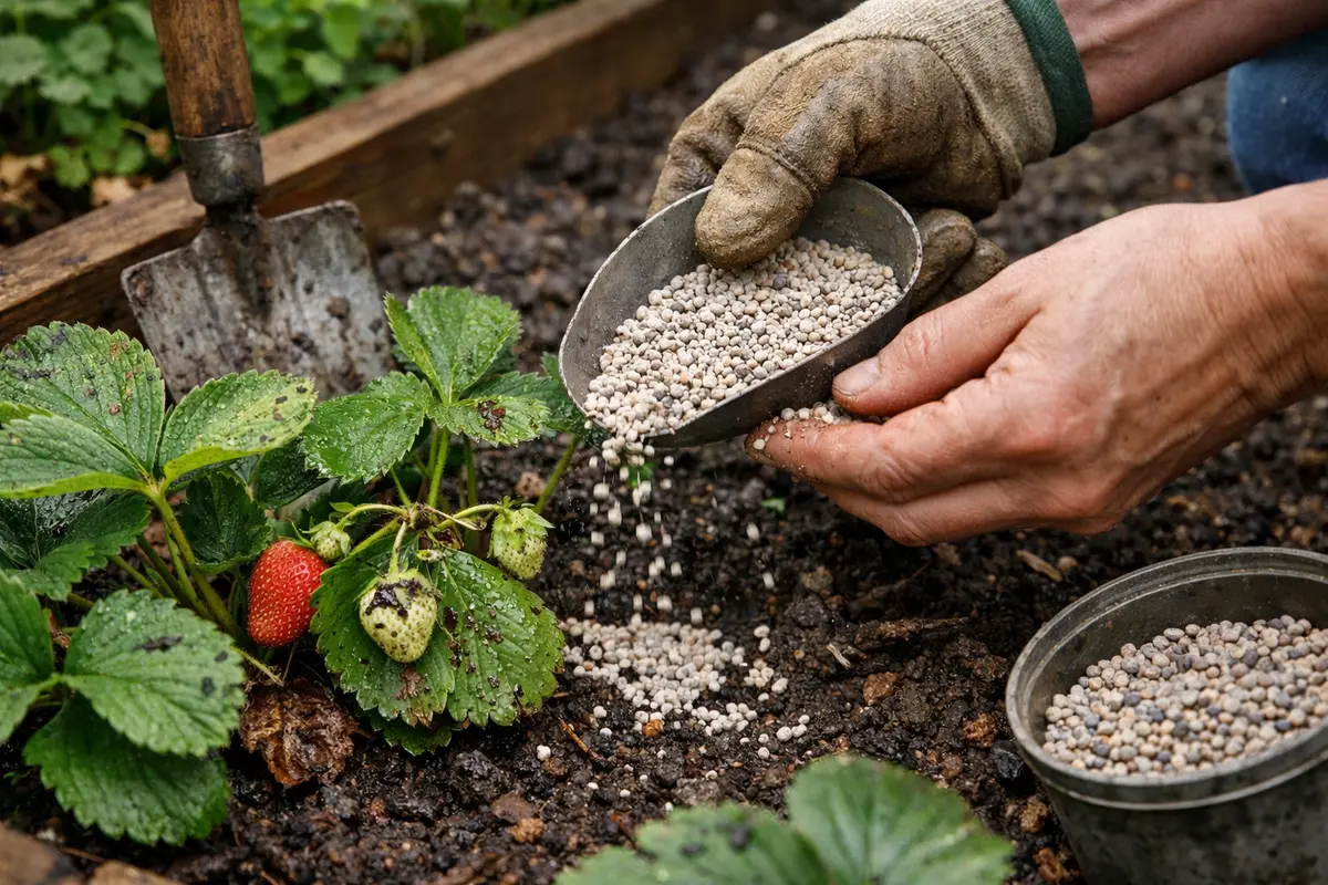 how to treat black spots feed strawberries to recover from wet conditions