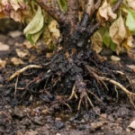 how to treat root rot in with unhealthy roots showing in soil