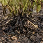 how to treat root rot in with unhealthy roots showing in soil