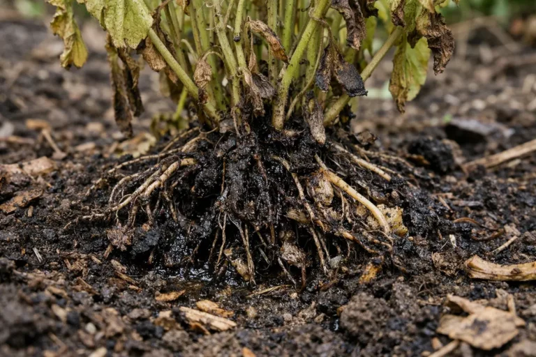 how to treat root rot in with unhealthy roots showing in soil