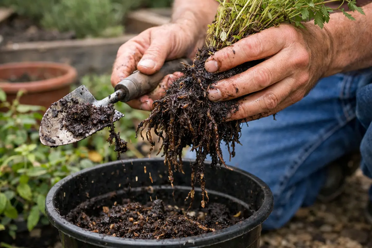 how to treat root rot in indoor remove rotting herb roots immediately